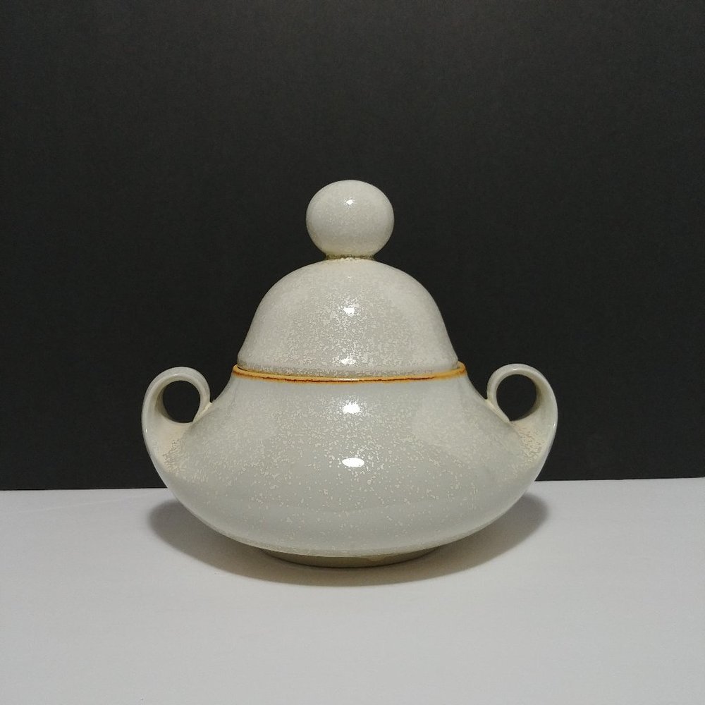 Mancioli Grey Speckled  Mid Century Genie Pot with Lid